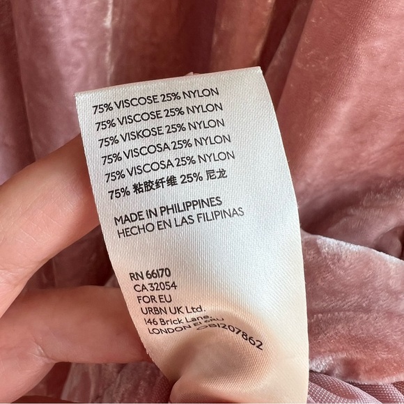 Anthropologie Melody Velvet Tunic Dress size large pink blush HOLIDAY ready - Picture 11 of 12